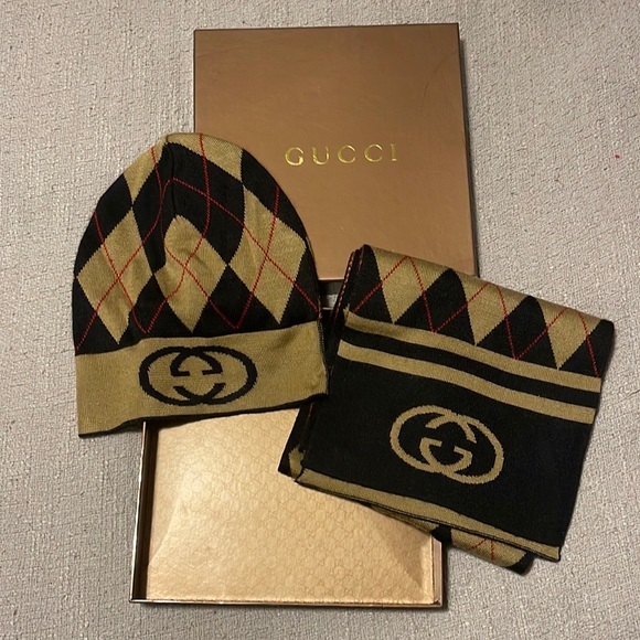 Gucci Accessories Gucci Hat And Scarf Poshmark